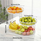 GoldenTier 3-Niveles Frutero – Elegante y Práctico