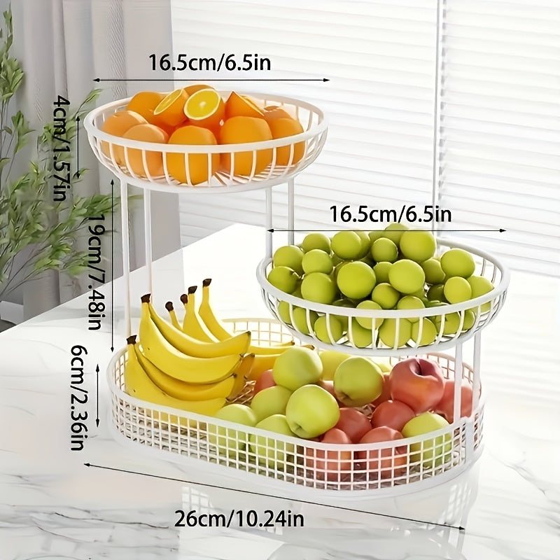 GoldenTier 3-Niveles Frutero – Elegante y Práctico