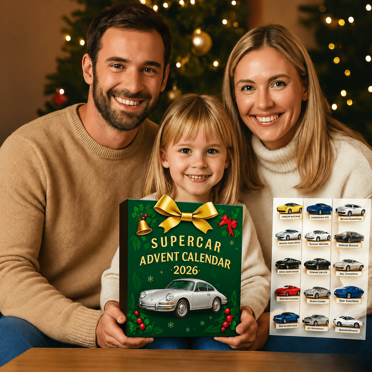 DRIVEVENTURE – Calendario de Adviento de Supercoches Limitado con 24 Modelos de Miniatura Precisos