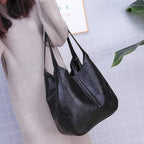 Bolso de piel sintética con gran capacidad