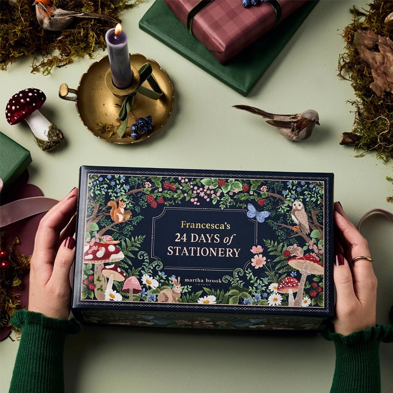 JollyJournals - Calendario de Adviento con artículos de escritura 24 sorpresas