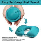 AirComfort™ – Almohada de viaje y cuello inflable impermeable