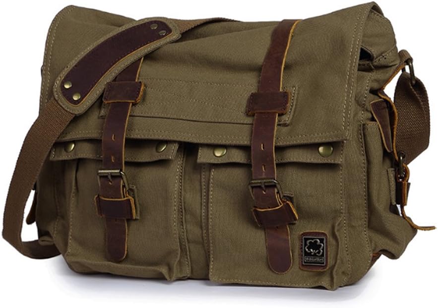 Bolsa RetroCarry – Bolsa de Hombro de Lona Vintage para Laptops