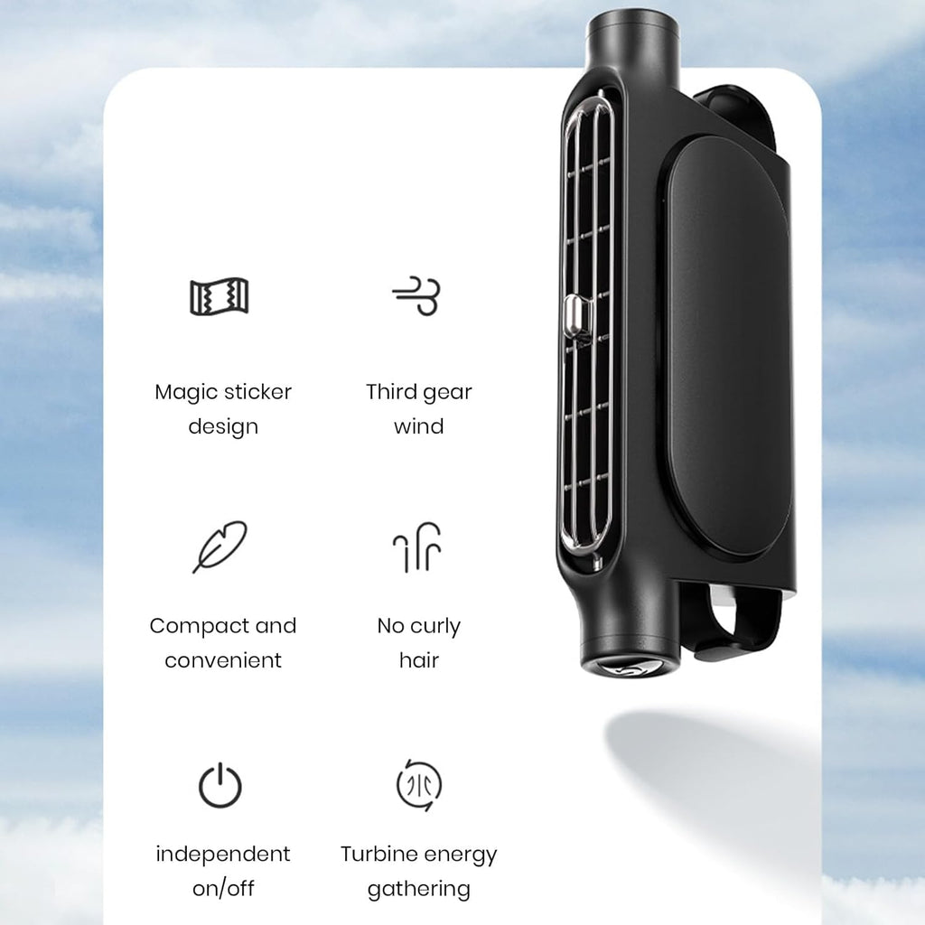 Ventilador de enfriamiento para automóvil USB de 3 velocidades y soporte para reposacabezas – AutoBreeze (1+1 GRATIS)