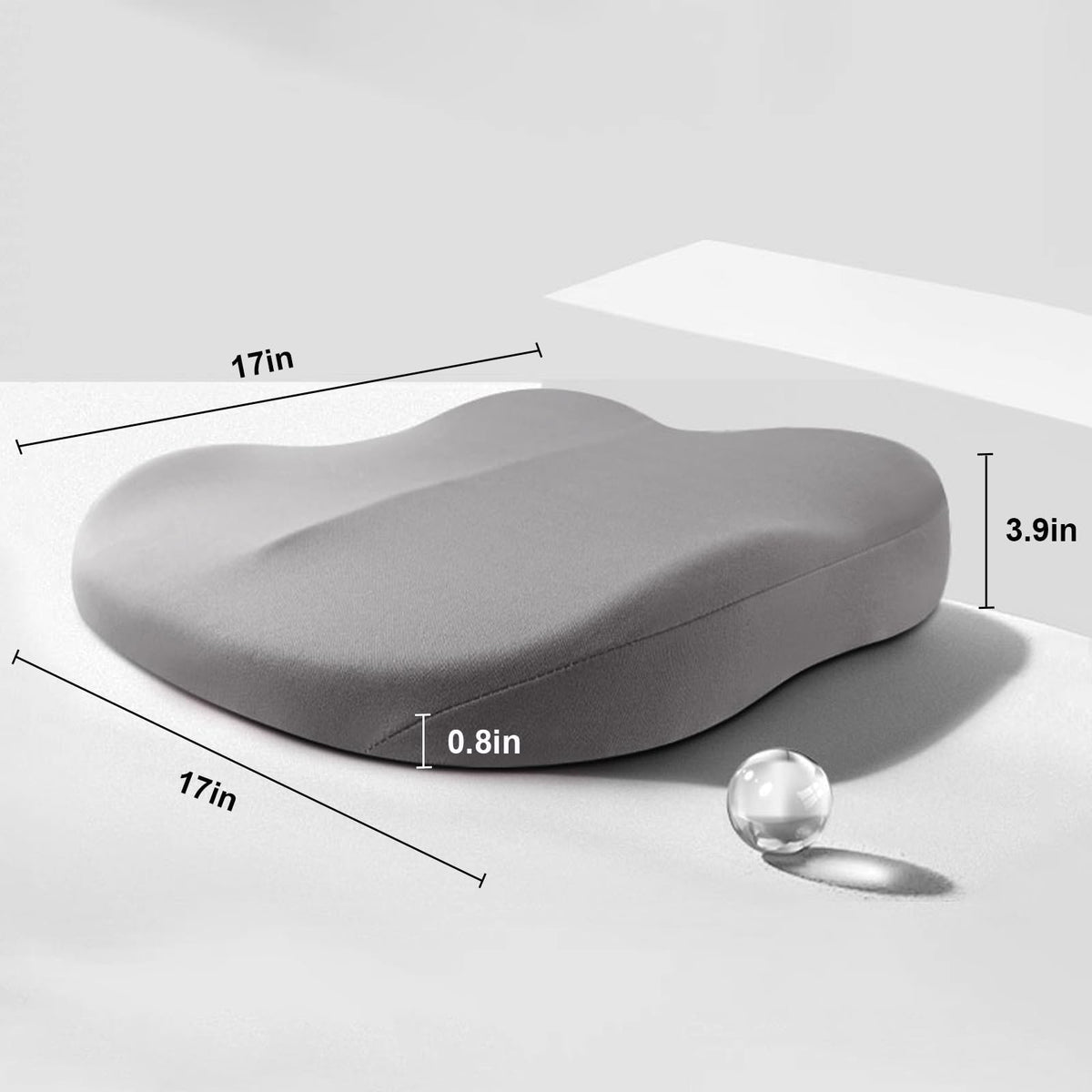 Cojín de coche BoostSit – Cojín de asiento ergonómico con espuma viscoelástica