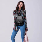 Mochila de piel para mujeres