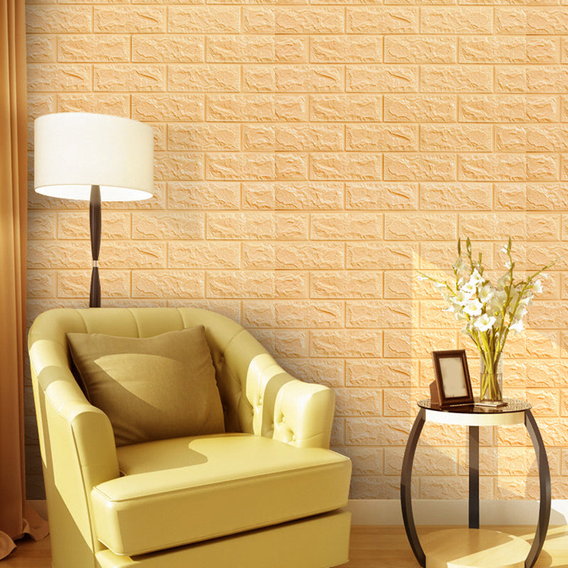 Panel de Pared de Ladrillo Sintético 3D, Espuma Autoadhesiva para Sala de Estar, Impermeable para Pared y Techo