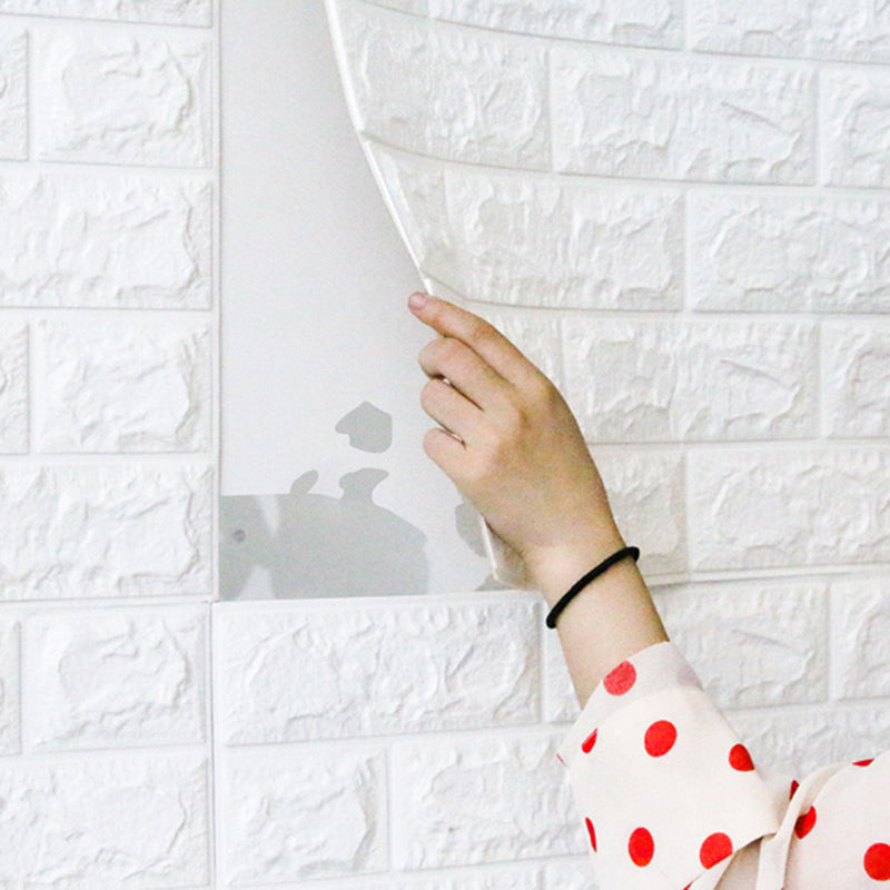 Panel de Pared de Ladrillo Sintético 3D, Espuma Autoadhesiva para Sala de Estar, Impermeable para Pared y Techo