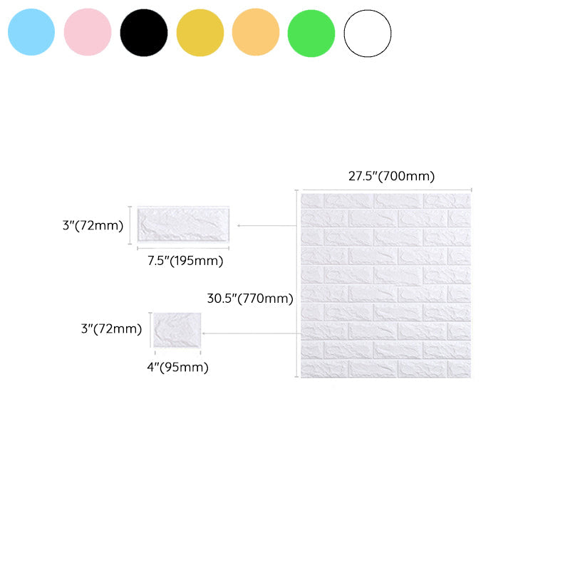 Panel de Pared de Ladrillo Sintético 3D, Espuma Autoadhesiva para Sala de Estar, Impermeable para Pared y Techo