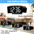 Despertador Digital Proyector – Pantalla LED y Función de Snooze con Brillo Ajustable