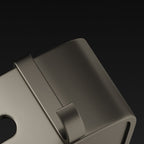 Conjunto de Accesorios de Baño de Aluminio Contemporáneo Estante de Baño Gris