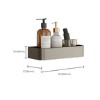 Conjunto de Accesorios de Baño de Aluminio Contemporáneo Estante de Baño Gris