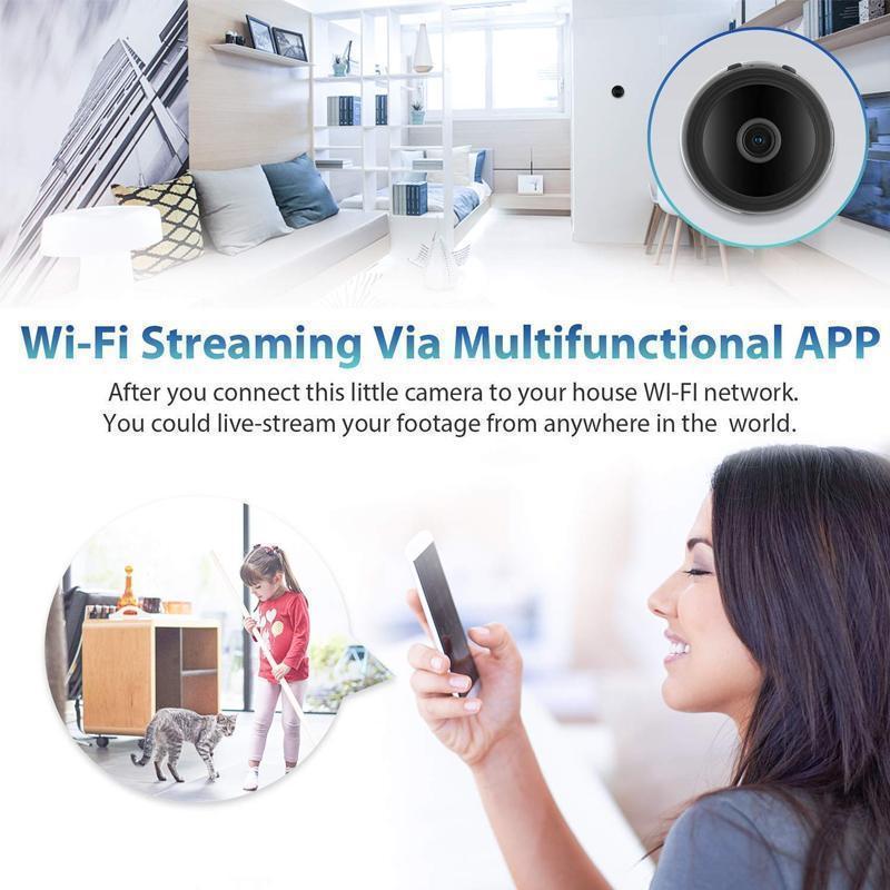 Cámara Mini WiFi Magnética 1080p - Cámara de Reversa para Autocaravanas