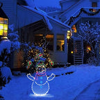 WinterJoy - Decoración LED de lucha de bolas de nieve para un ambiente navideño juguetón