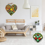 Gran Decoración de Corazón de Mosaico para Jardín