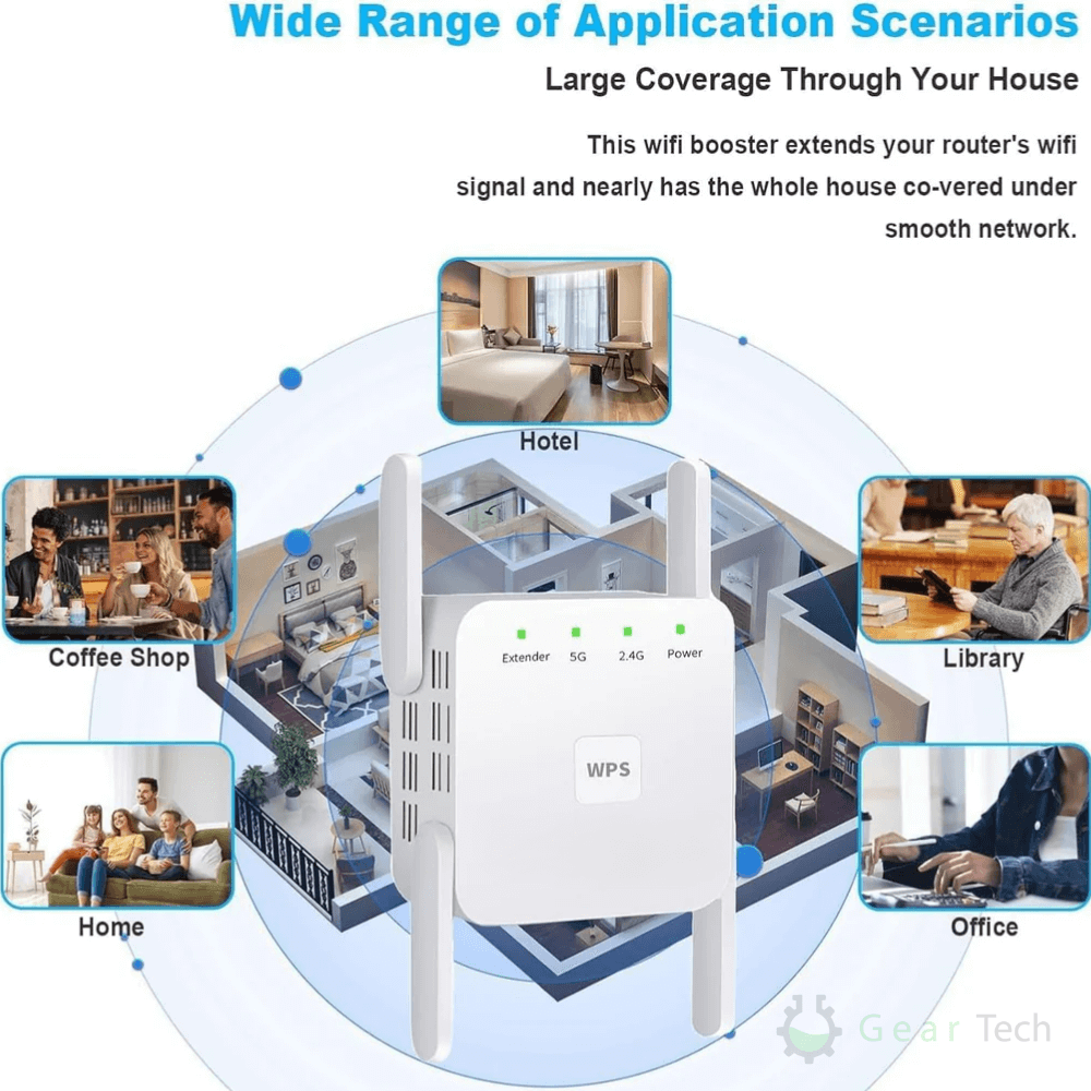 SpeedWave WiFi Amplificador – Internet Súper Rápido en Cada Habitación