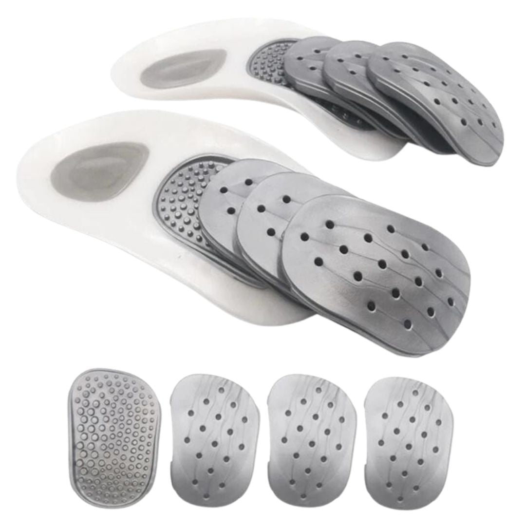Plantillas OrthoStep ComfortFit | Contra el dolor en los talones y la fascitis plantar | Soporte para el arco del pie y amortiguación