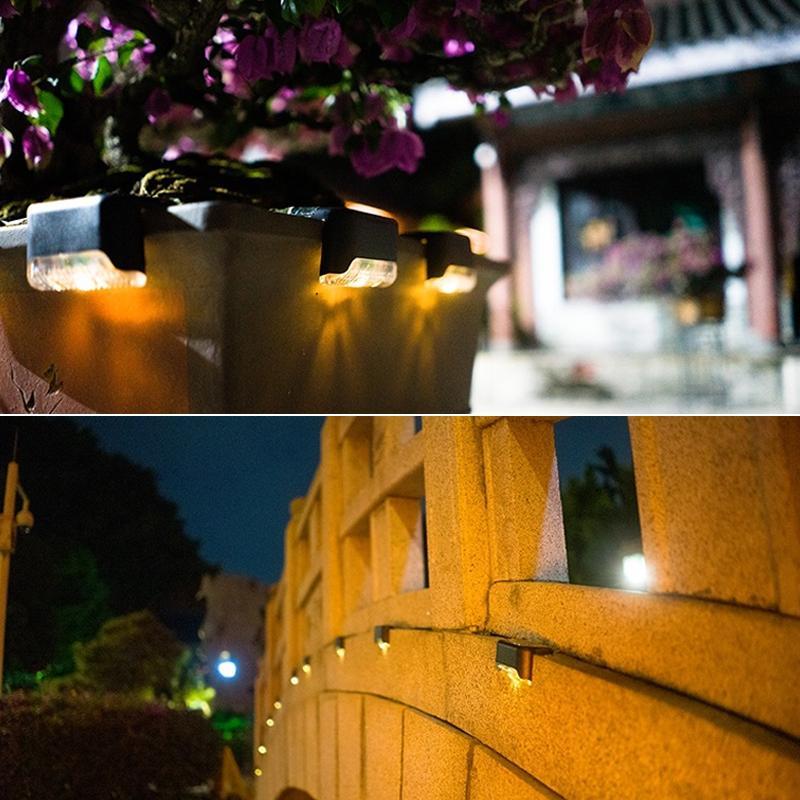 Luces Solares de Escalera Impermeables para Exterior (4 PCS)