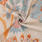 Manta Reversible de Algodón con Diseño de Flores de Viñedo