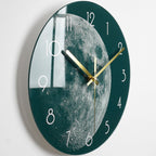 Reloj de Pared Elegante de Vidrio