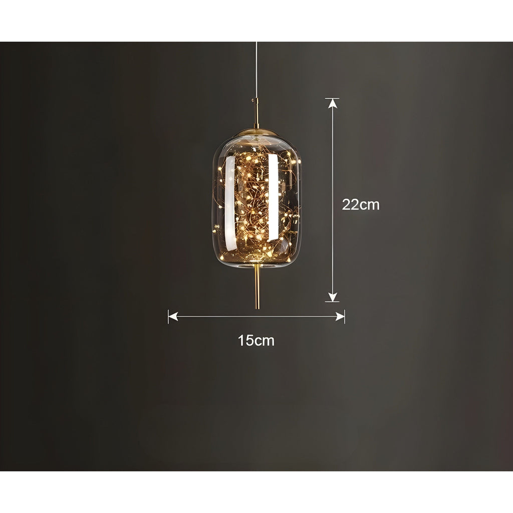 CrystalBeam Light - Lámpara Colgante LED Moderna Estrellas