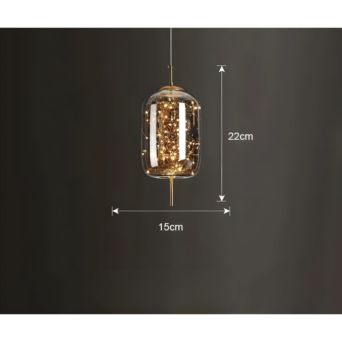 CrystalBeam Light - Lámpara Colgante LED Moderna Estrellas
