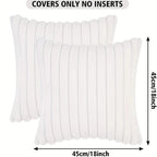 Funda de almohada a rayas de algodón suave