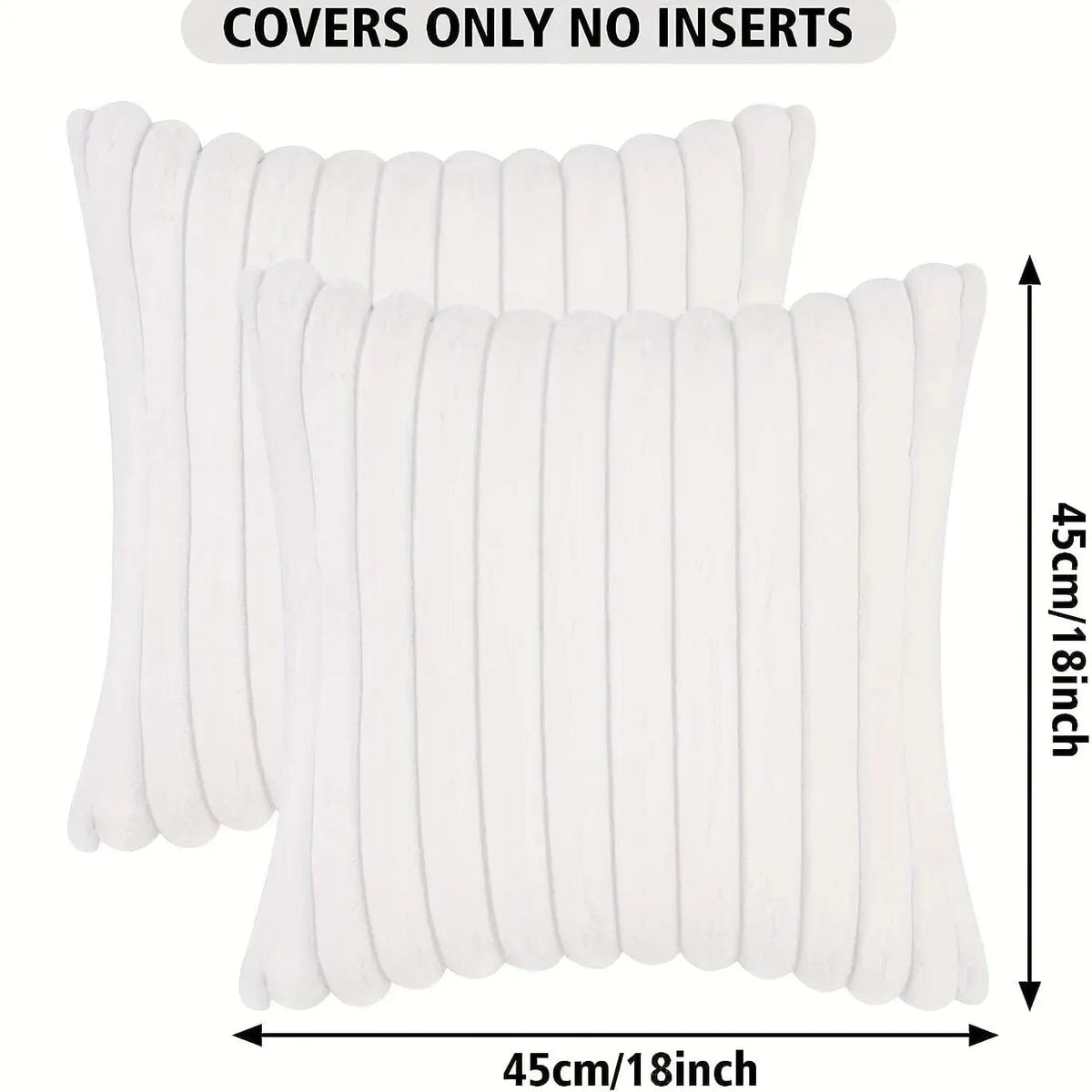 Funda de almohada a rayas de algodón suave