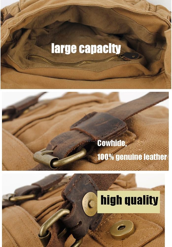 Bolsa RetroCarry – Bolsa de Hombro de Lona Vintage para Laptops