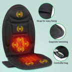 Cojín de Masaje para Silla y Asiento de Coche con Calor