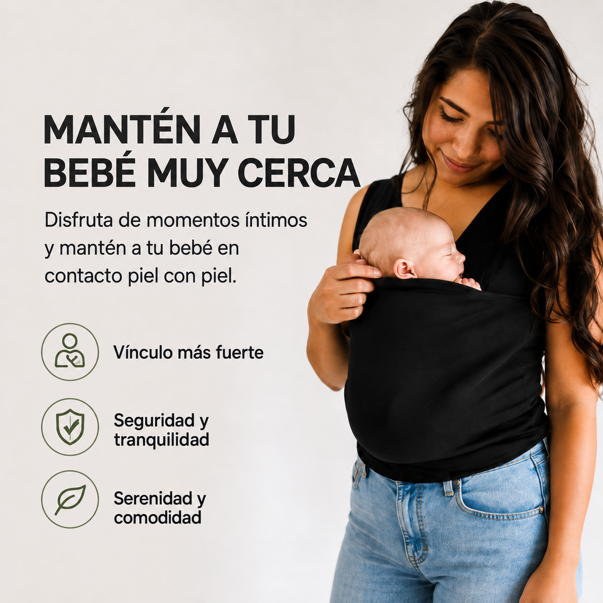 Camiseta Portage CarryMe para Bebé – Camiseta Cómoda con Función de Lactancia