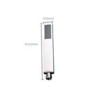Cabezal de Ducha Rectangular Simple de Acero Inoxidable 304