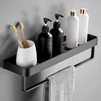 Juego de baño moderno negro mate de 1/2 piezas de acero inoxidable