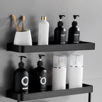 Juego de baño moderno negro mate de 1/2 piezas de acero inoxidable