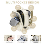 TRAVELMATE - Gran Mochila de Viaje Impermeable con USB – Antirrobo & Compartimento para Zapatos – 35L