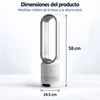 AirPure – Ventilador de torre sin aspas (< 32 dB)
