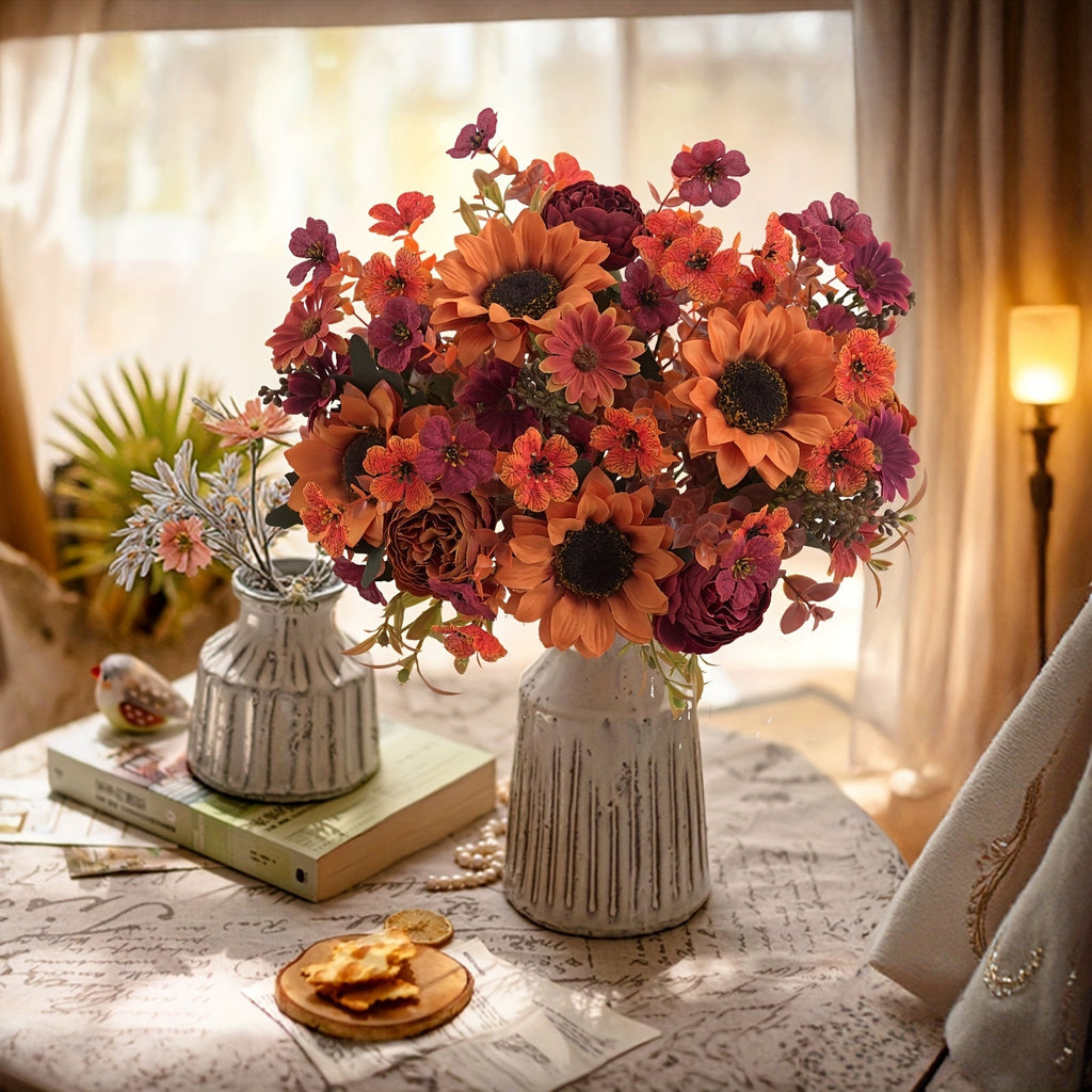 Set de Florero de Otoño – Colorido y Acogedor para Cualquier Espacio