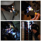 Guantes LED cómodos con luces a prueba de agua