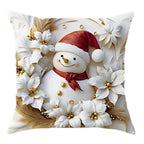 Fundas de Cojín de Terciopelo con Encanto Navideño | Set de 4