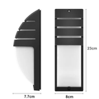 Aplique de Pared de Aluminio Moderno para Exterior
