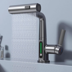 Grifo LED flexible para cocina y baño