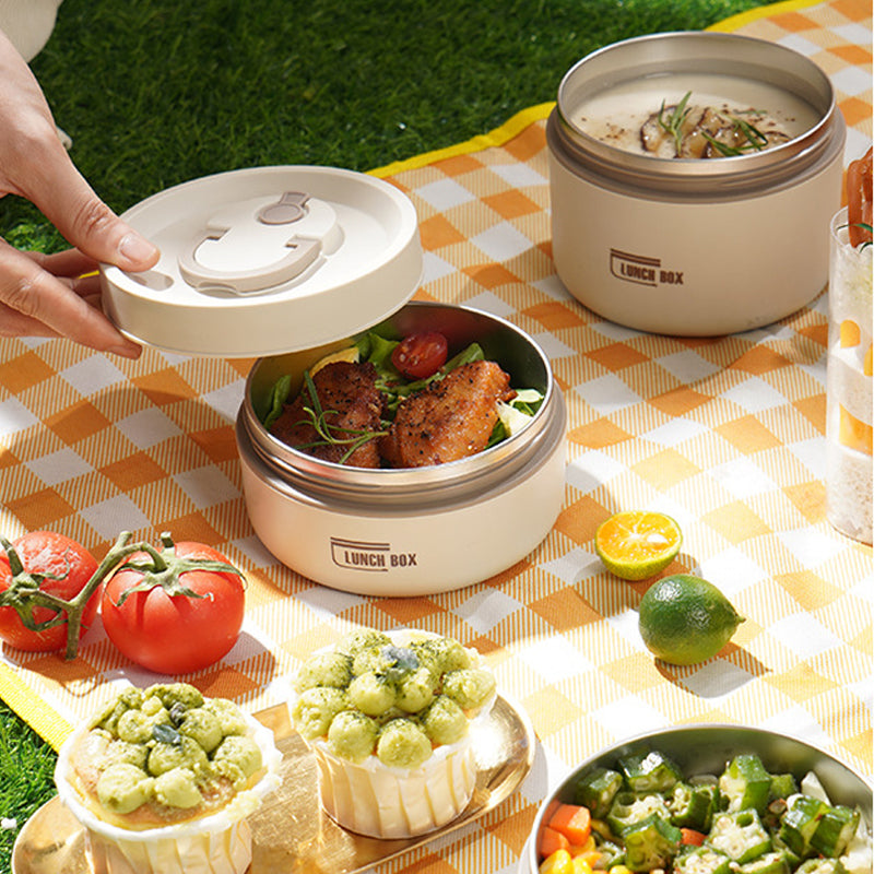 Caja de almuerzo de acero inoxidable aislada con bolsa de transporte