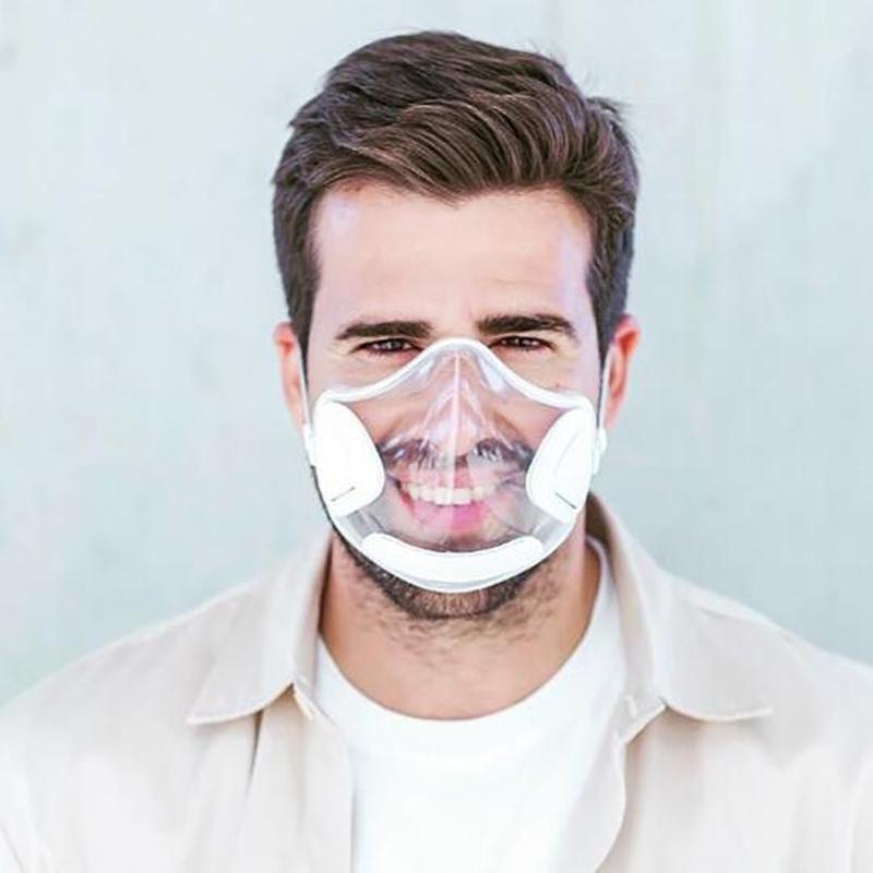 Pantalla facial transparente y reutilizable