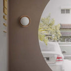 Aplique de Pared de Madera Blanca Moderna