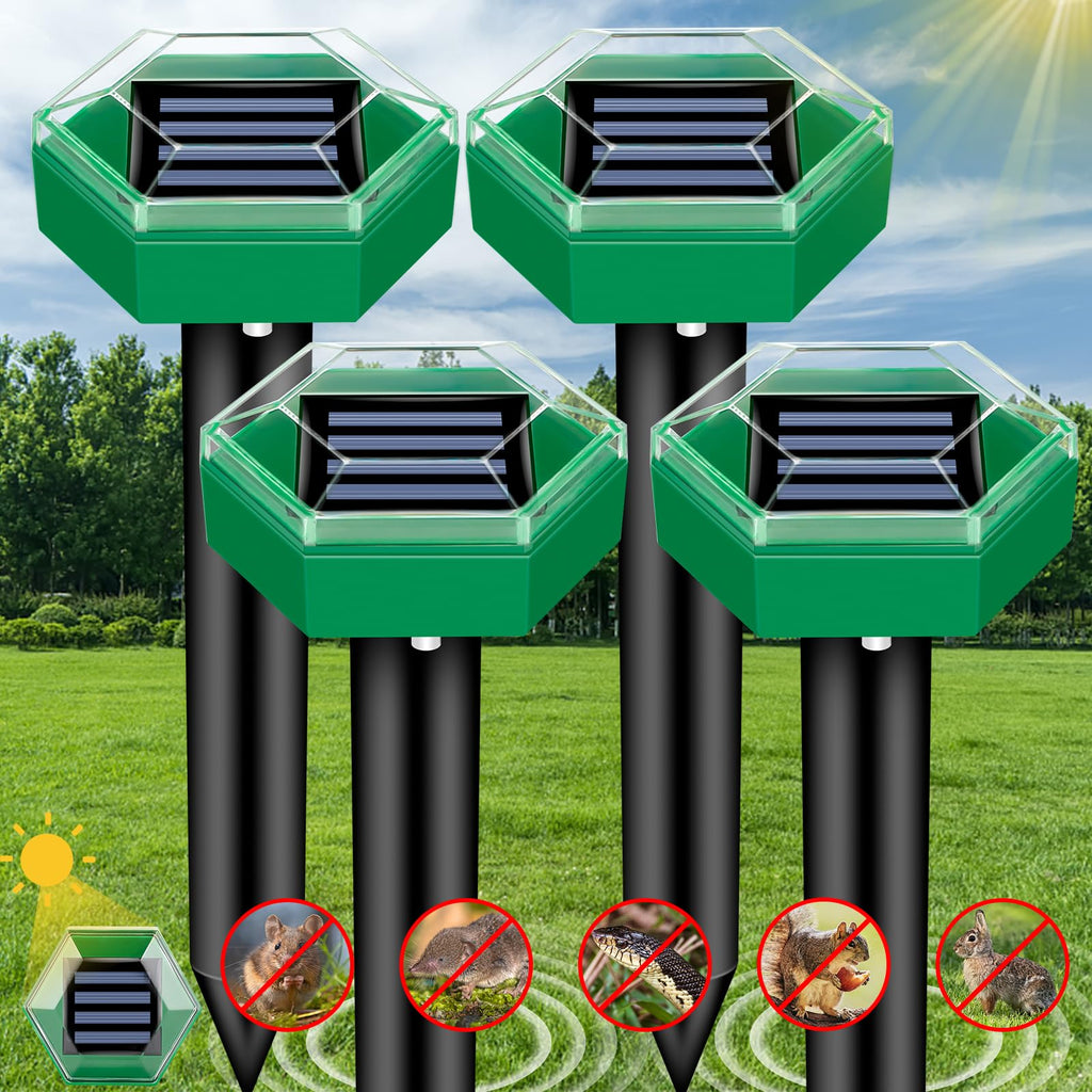 Repelente de Topos Ultrasónico Pack de 4