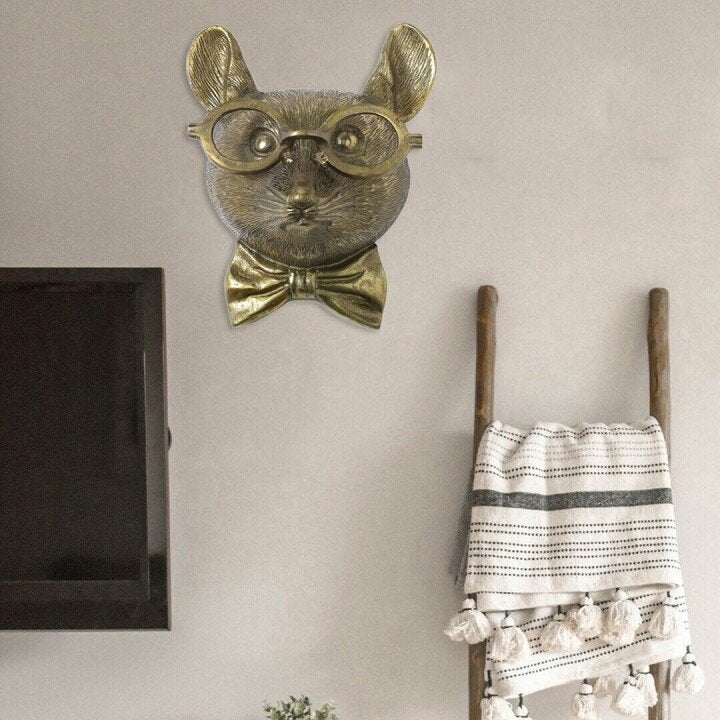 Decoración de pared con cabezas de animales única para el hogar
