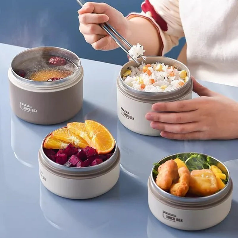 Caja de almuerzo de acero inoxidable aislada con bolsa de transporte