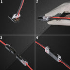 Conectores de doble cable con bloqueo