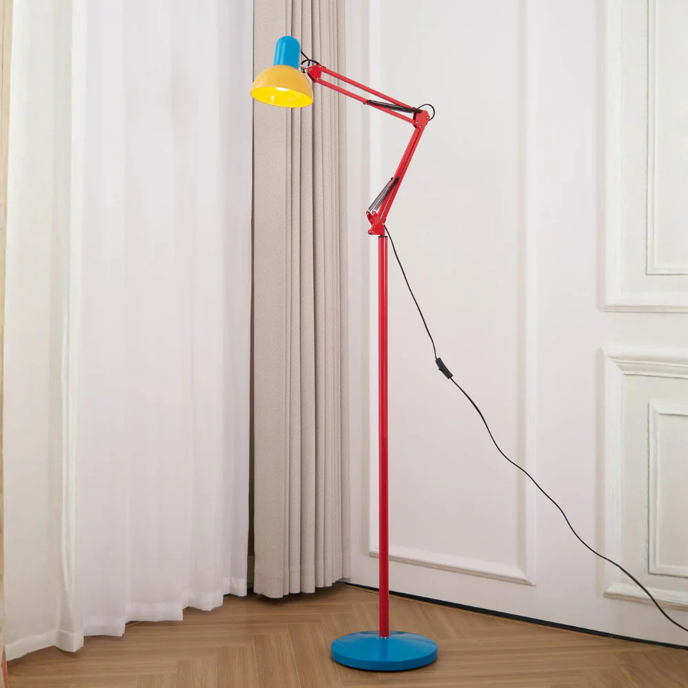 FlexoMemphis | Lámpara de Pie Moderna Ajustable y Vibrante para Sala de Estar