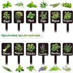 Etiquetas de Plantas Acrílicas Impermeables Set de 12